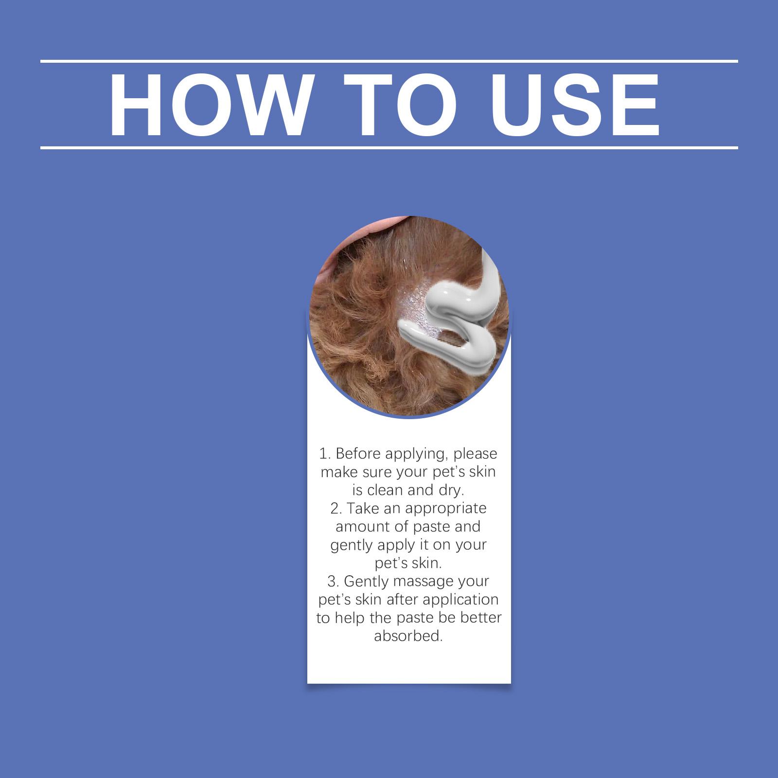 Pet Dust Removal Lotion - A topical treatment for relieving itching in dogs and cats