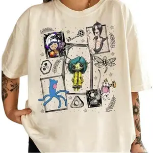 Coraline Halloween , Spooky Film Shirt, Doll Shirt, Best Tshirt Sweatshirt, Hoodie, Comfort Colors