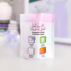 Soap Crush: Pressed Petal Mini Soap Collection (16 Handmade Bar Soaps) Spring Floral Fragrances