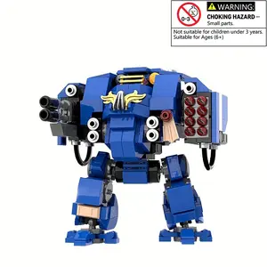 MOC game mecha ballister fearless robot building blocks Building Block Sets Building Set assembly model blue robot game bricks toy holiday gift