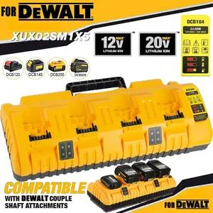 hardware-Fast Battery Charger For DEWALT DCB104 XR 4-Port Multi 12V/20V Lithium DCB200-2