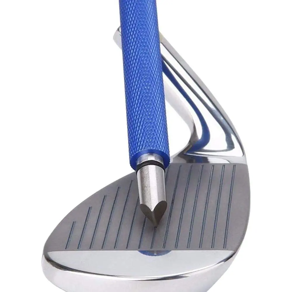 Golf Club  Sharpener, Re-Grooving Tool and Cleaner for Wedges & Irons - Generate Optimal Backspin - Suitable for U & V-Grooves