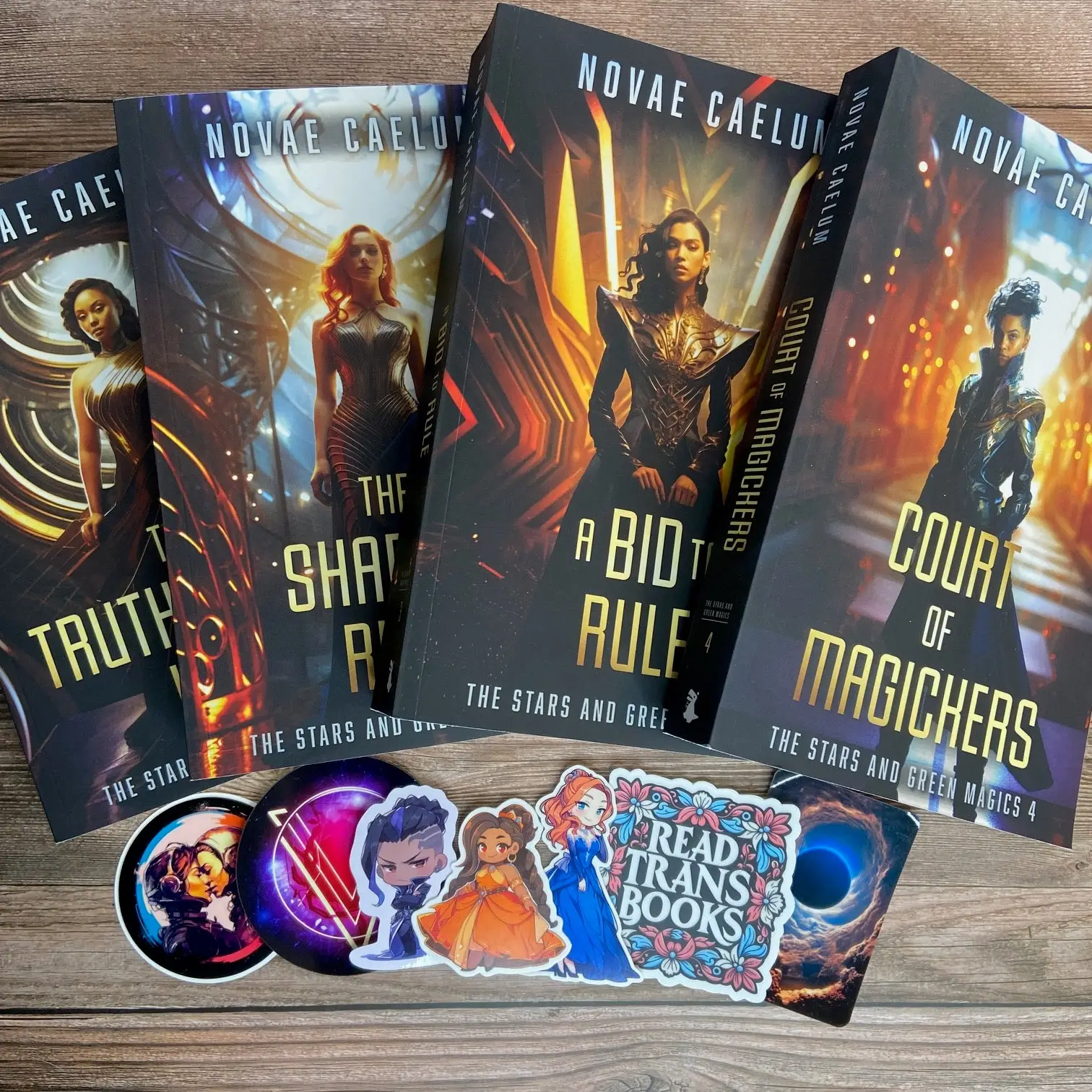 SIGNED Paperback Bundle: The Stars and Green Magics (Books 1-4)