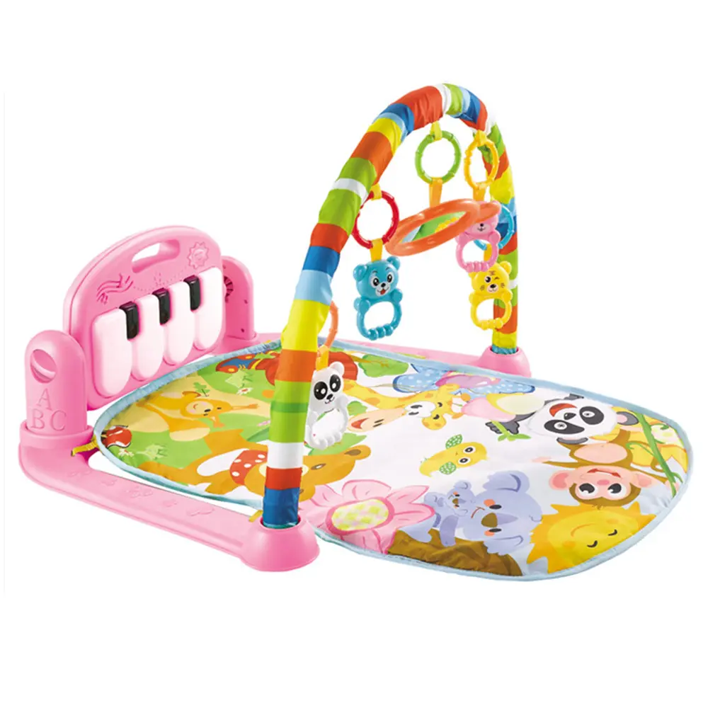 Baby Play Mat and Gym, Soft Indoor/Outdoor Activity Center with ABS Kick & Play Piano, Music, Lights, and Sensory Hanging Toys, Outdoor/Indoor, Tummy Time Toys, Tummy Time Mat, Mat Set