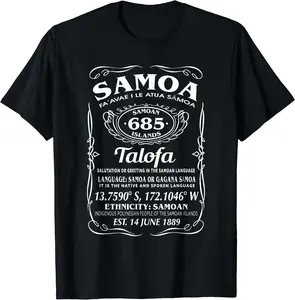 Samoa Shirt for Men and Women Fan Facts Samoan T-Shirt