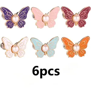 6pcs Butterfly Waist Tighteners for Women, Pants Waistband Button Pins Buckle No Sew No Tools Adjustable Clips Knots Supplies for Loose Jeans Skirts Dress