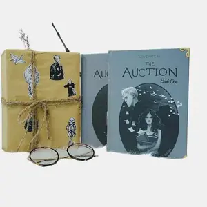 The Auction Book - Full Version Hardcover Collector's Edition with Matte-Finished Cover & Elegant Metallic Corner Accents, Complete 2-Book Set