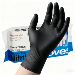 Nitrile disposable Hand gloves - latex-free, non-rubber gloves, suitable for cleaning, cooking, food preparation, popular S/M/L/XL sizes