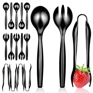 Black Disposable Serving Utensils