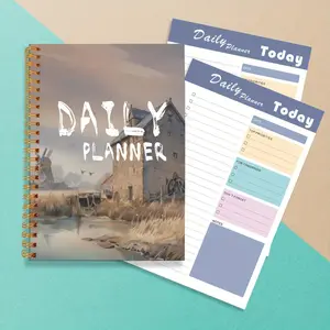 Daily Planner Notepad, 1 Count Undated Daily Planner To-do List Notepad, Personal Organizer, Office Stationery & Supplies