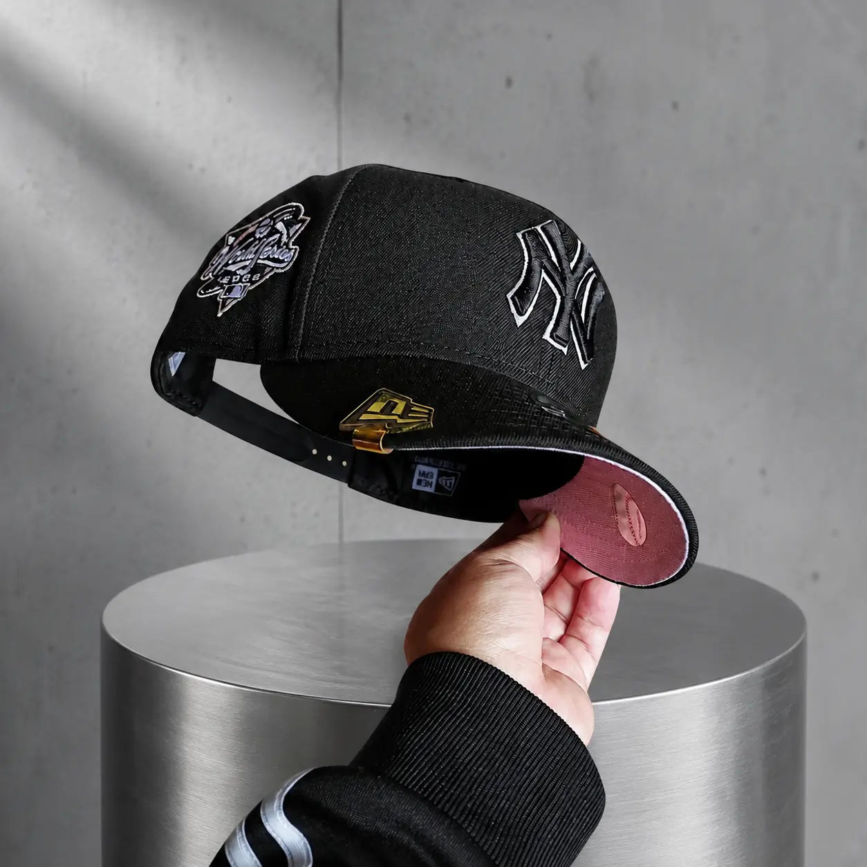 New York Yankees Snapback Baseball Cap Multi-Color Variant Grid | Side Patch Flat Brim Hat | Unisex Streetwear MLB Fan Apparel