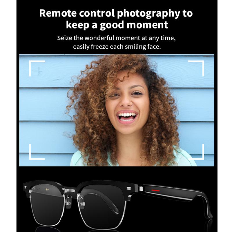 E13 Smart Glasses UV Protection Anti-Blue Light , Bluetooth Glasses Compatible for Men & Women , Black Multifunctional Wireless Sunglass , Wearable Digital Electronic Gadgets E13 Smart Glasses UV Protection Anti-Blue Light , Bluetooth Glasses Compatible for Men & Women , Black Multifunctional Wireless Sunglass , Wearable Digital Electronic Gadgets