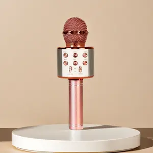 Microphone for Kids & Adults  Bluetooth Singing Mic Echo Effect, Built-in Speaker Portable for Party Travel Gifts home karaoke