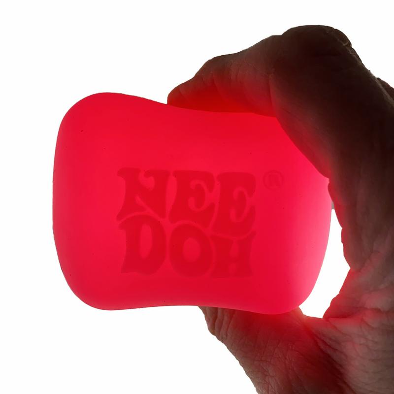 Needoh - Trending Glow in the Dark Nice Cube - Latest Craze in Hard Squish Stress Balls - Stim tools