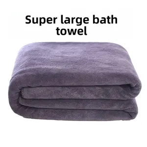 Specialized Large Bath Towel for Beauty Salons Thickened All Season Use Quick Dry Absorbent Non Shedding Adult Size Custom Engraving Available Wholesale