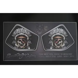Indian Scout Mid-Frame Insert - Skull Warbonnet 120 Color