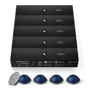 Nespresso Capsules Vertuo, Diavolitto, Dark Roast Espresso, 50-Count Espresso Pods, Brews 1.35oz.
