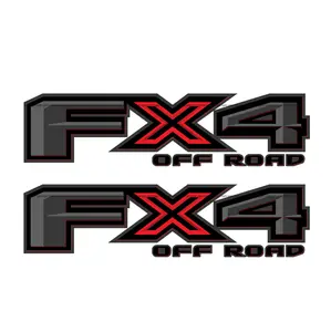 FX4 Off Road Decal X Red Accent Replacement Sticker Ford