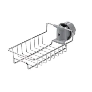 Stainless Steel Faucet Storage Shelf Dish Rack Kitchen
