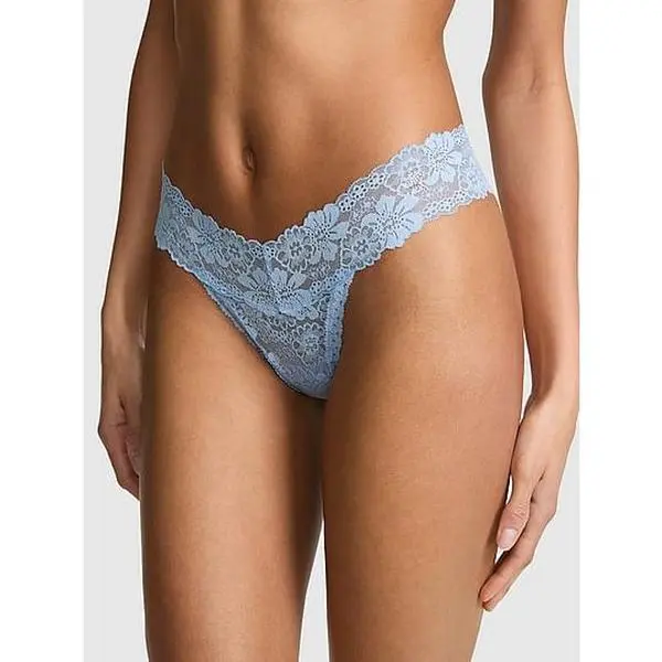 PINK Wink™ Lace-Trim Thong Panty Pack