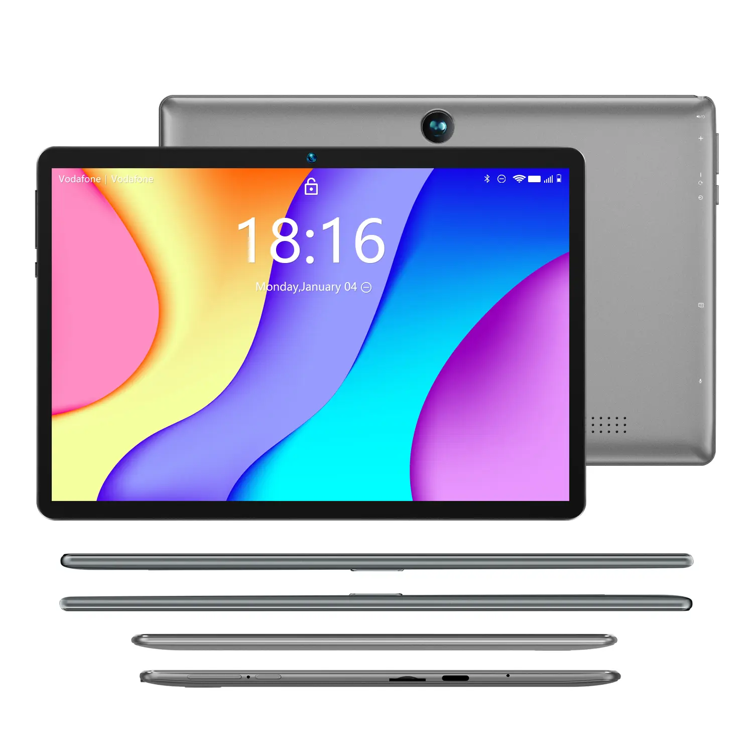 BMAX-I9 Plus Tablet（WI-FI ）, Space Gray, 10.1-inches display,  Android 15/ GMS, supports Bluetooth 5.4
