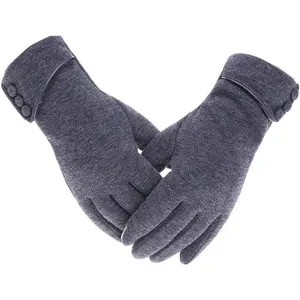 Womens Winter Gloves Touch Screen Warm Fleece Lined Thick Thermal Windproof Ladies Snow Gloves for Cold Weather