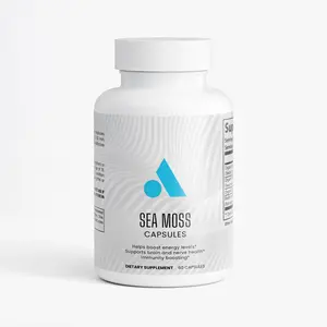 Sea Moss Supplement Capsules with Irish Moss, Bladderwrack & Burdock Root – Daily Wellness Support – 60 Capsules