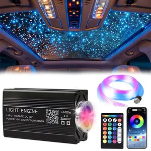 1000PCS Fiber Optic Star Light Kit, Twinkle Ceiling Lights for Car Roof Headliner and Home Interior Decoration, RGBW Romantic Starry Atmosphere Lighting for Vehicle, Bedroom, Home Theater and Entertainment Space