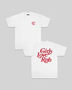Girls Love Rnb | Heavyweight White Graphic Tee