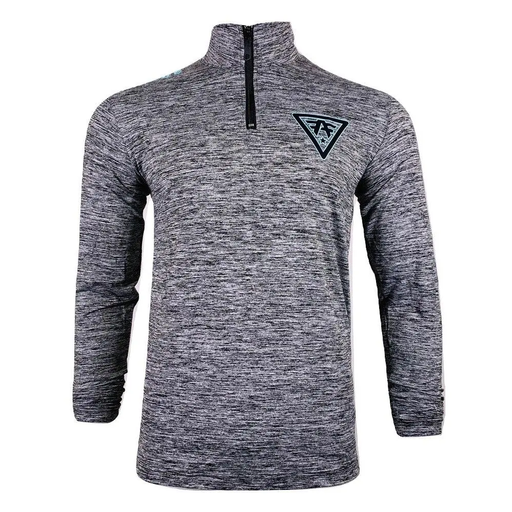 AMERICAN FIGHTER Men's Premium Graphic Mock Neck, Long-Sleeve Pullover Top