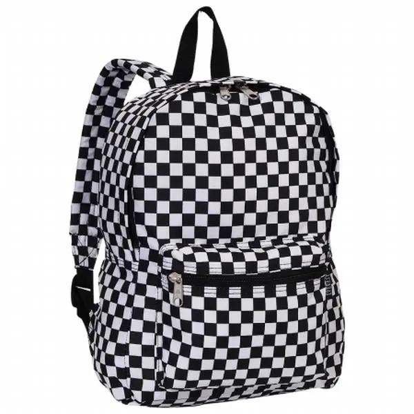 212 MAIN Everest 1045KP-CK 15 in. Basic Print Backpack with Zip Closure, Backpacks for School, College Use