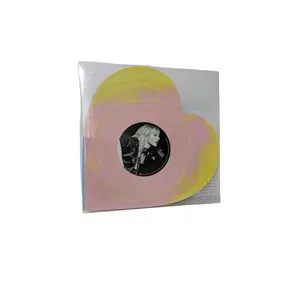 Taylor Swift Lover From Paris Heart Shaped Blue Pink & Yellow Marbled Colored Vinyl 2 Discs Live From Paris Concert Edition