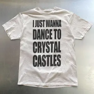 Crystal Castles Graphic Rave Tee 100% Heavy Cotton