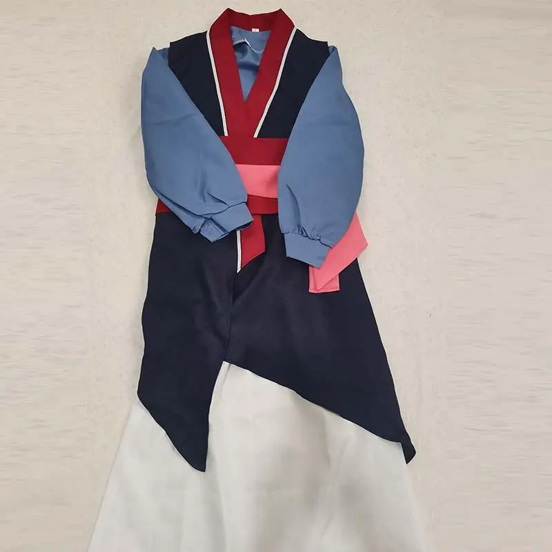 Mulan Cosplay Costume Women Princess Mu Lan Dress Chinese Hanfu Heroine Outfit for Halloween Comic Con