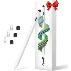 Stylus Pen for ipad - 18 Minutes  Charge ipad Stylus Pen for 2018-2025  iPad Pencil Work with iPad Pro 11/12.9/13-inch, iPad Air 3/4/5 Gen, iPad mini 5/6 Gen, iPad 6/7/8/9/10 (White)