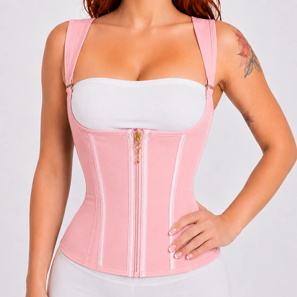 SOBNYD Waist Shapewear for Women Girdle Workout Shapewear with Adjustable Shoulder Strap