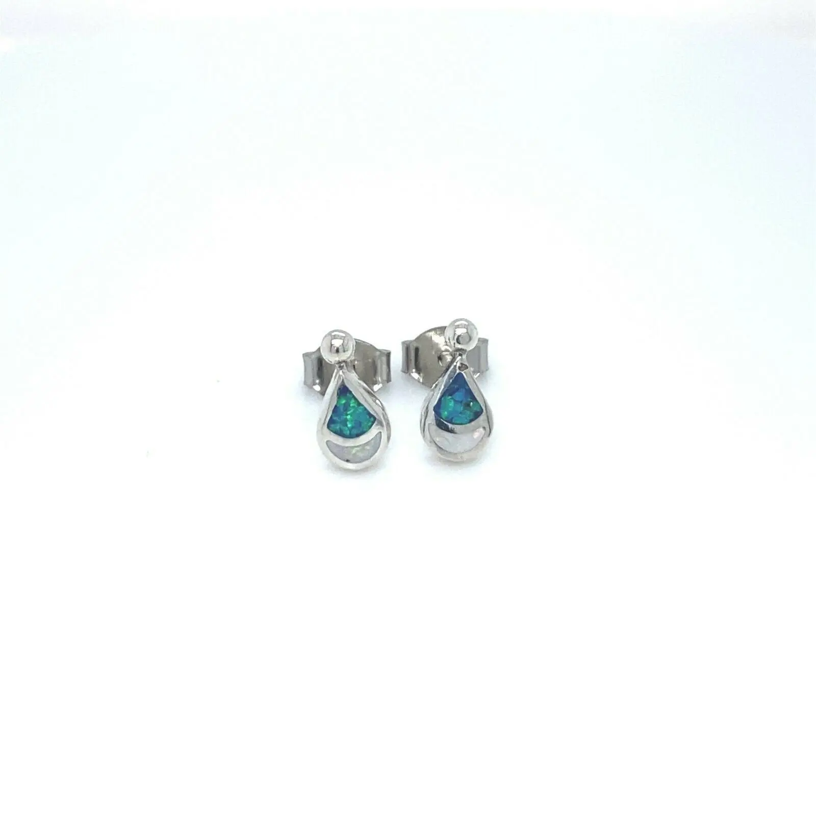 Raindrop Earrings • 925 Sterling Silver • Teardrop Shape • Navajo Handcrafted