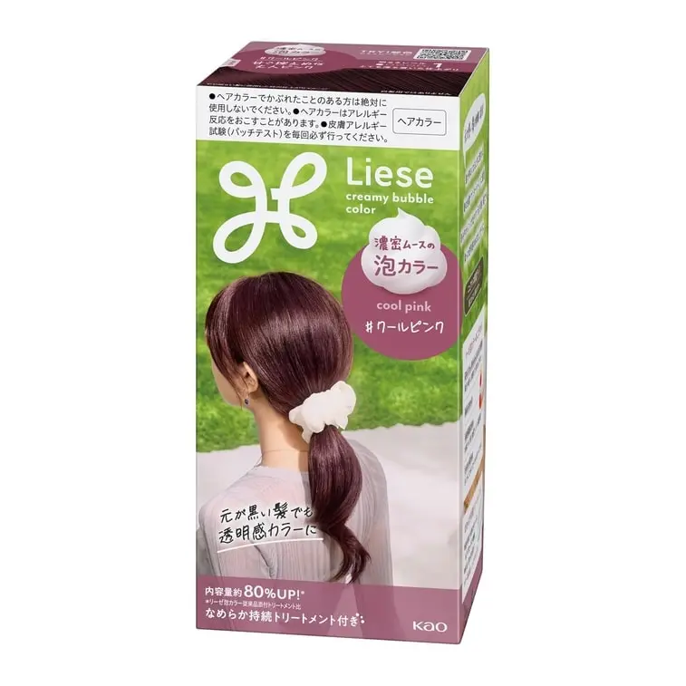 Kao Liese Prettia Bubble Hair Dye # Cool Pink