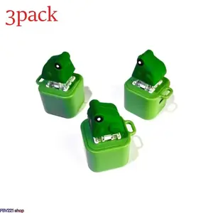 3-Pack Frog Sound & Light Keychain Toys, Interactive Squeeze Animal Fidget Keychains, Cute LED Sound Effect Stress Relief Pendant Accessories outdoorfun