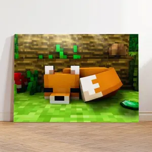 Pixel Art Canvas Printable Wall Art, Video Game Decor, Gamer Print, Kids Room Decor, bedroom Canvas Posters, Hall Wall Art