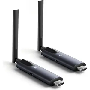 HDMI Transmitter and Receiver,  Alloy Deep Gray, 5Ghz up to 656ft, 1080P 60Hz, Plug and Play with TuTuPlay App , for , Streaming,  Theater, PC/TV. 1TX+1RX