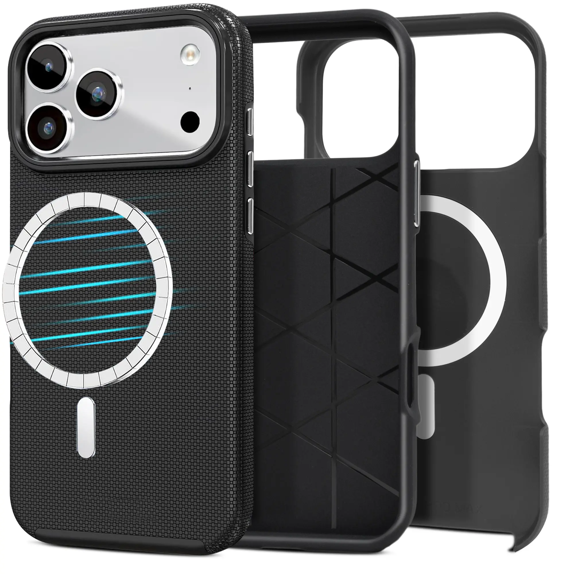 For Apple iPhone 17 Pro / iPhone 17 Pro Max Case Dual Layer Shockproof Rugged Anti Slip Cover Compatible With MagSafe