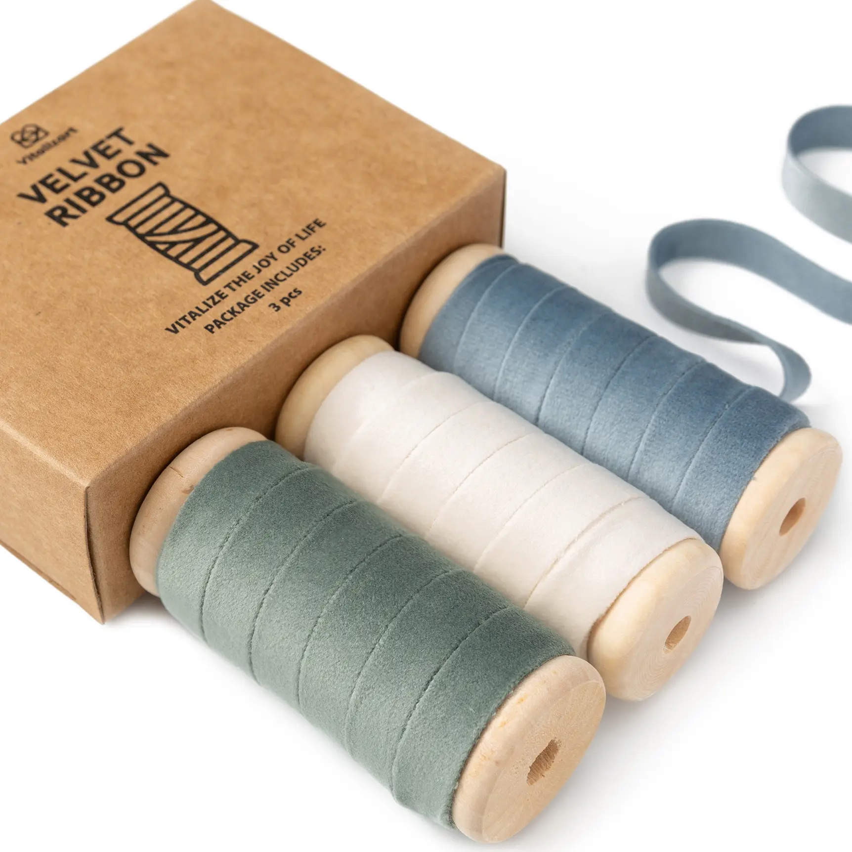 Dusty Blue Ivory & Dusty Green