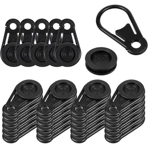 30-Piece Heavy Duty Shade Cloth Clip Kit with Storage Bag - Secure Lock Grip Clips for Anti-Bird Netting, Shade Fabric, Tarps & Tent Covers - Reusable Movable Snaps for Greenhouse, Garden & Outdoor Use