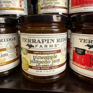 Terrapin Ridge Farms Pineapple Jalapeño Jam with Amber Ale Cheese Topper Glaze 11 oz Simple Ingredients Gluten Free