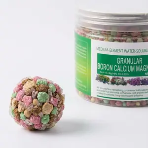 Green container - Granular boron, calcium, and magnesium general-purpose slow-release water-soluble trace element fertilizer, 200 grams, suitable for fruits, vegetables, and crops. Rich in nutrients and easy to use.