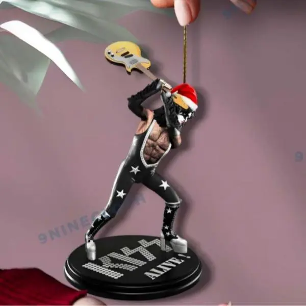 Paul Stanley The Starchild Kiss Alive Ornament Vintage Rock Band Christmas Tree Decoration Fan Gift Keepsake