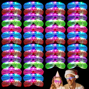 36 Pack Led Glasses,Light Up Glasses,Glow Glasses Glow In The Dark Party Supplies Suitable For Kids/Adults, Rave neon Flashing Party For Birthday Mardi Gras New Year's Eve Party Decoration