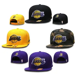 NEW ERA Los Angeles Lakers NBA Snapback Flat Brim Adjustable Cap