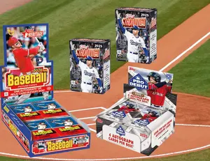 1x 2026 Topps Heritage baseball hobby box & 1x 2025 Topps Pro Debut baseball hobby box & 2x 2025 Topps Stadium Club baseball blasters- PYT break - 4 total boxes -260415-1